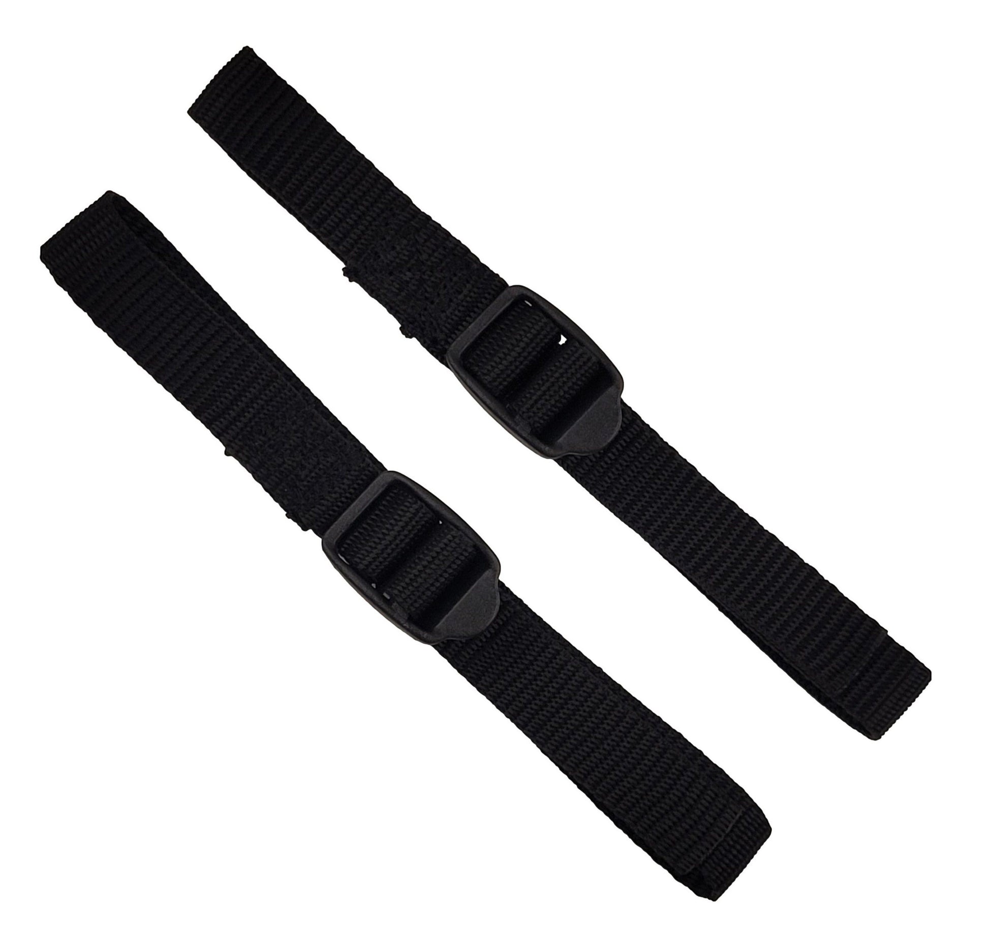 19mm webbing strap in black with ladderlock buckle (pair) (2)