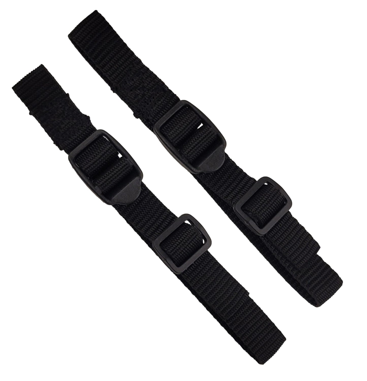 19mm webbing strap in black with ladderlock buckle (pair) (4)