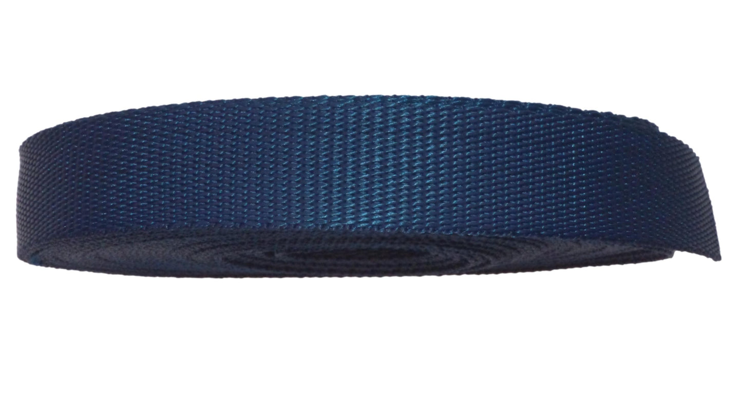 Benristraps 25mm Polypropylene Webbing, 10 metres (32') in navy blue