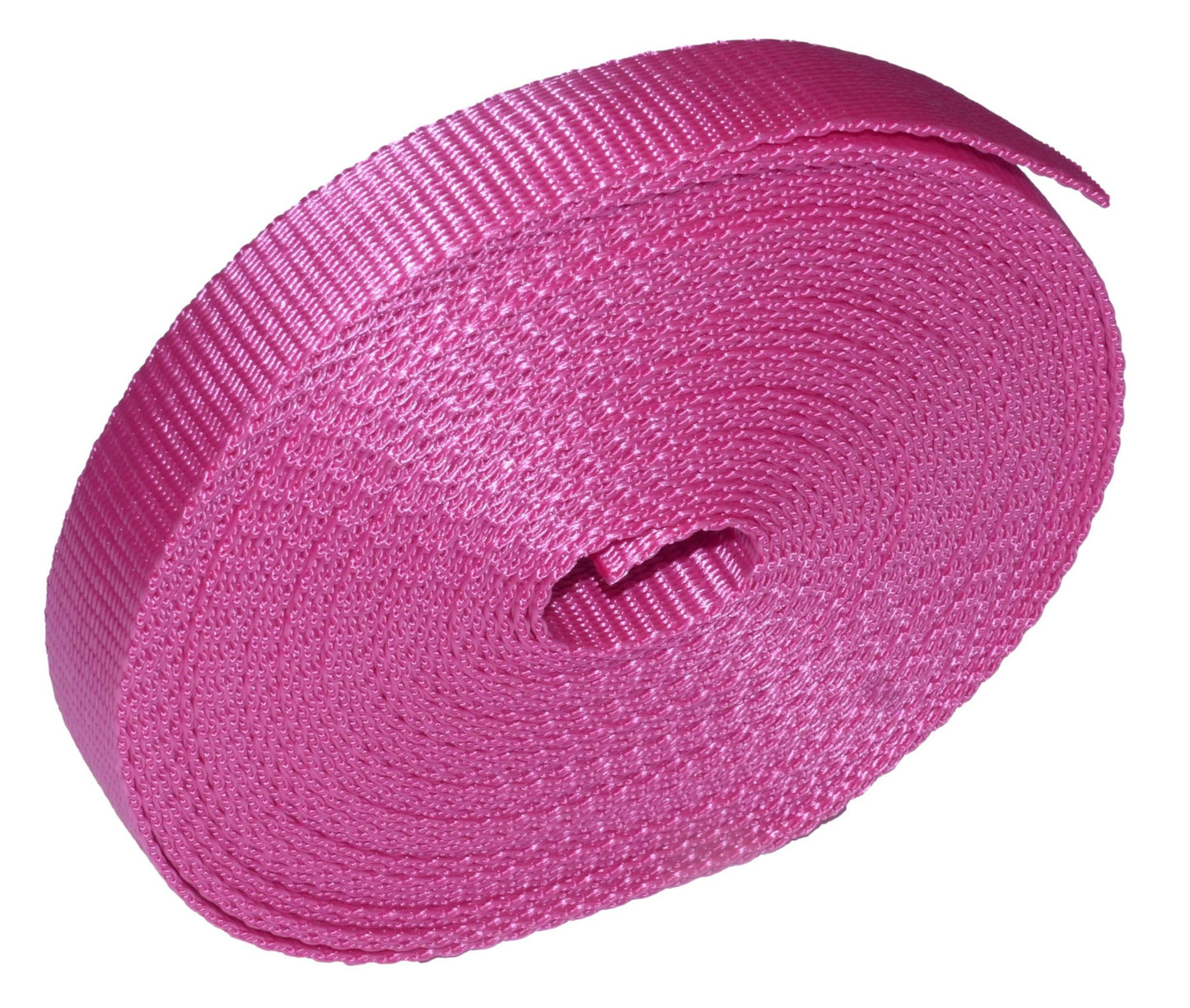 Benristraps 25mm Polypropylene Webbing, 10 metres (32') in pink