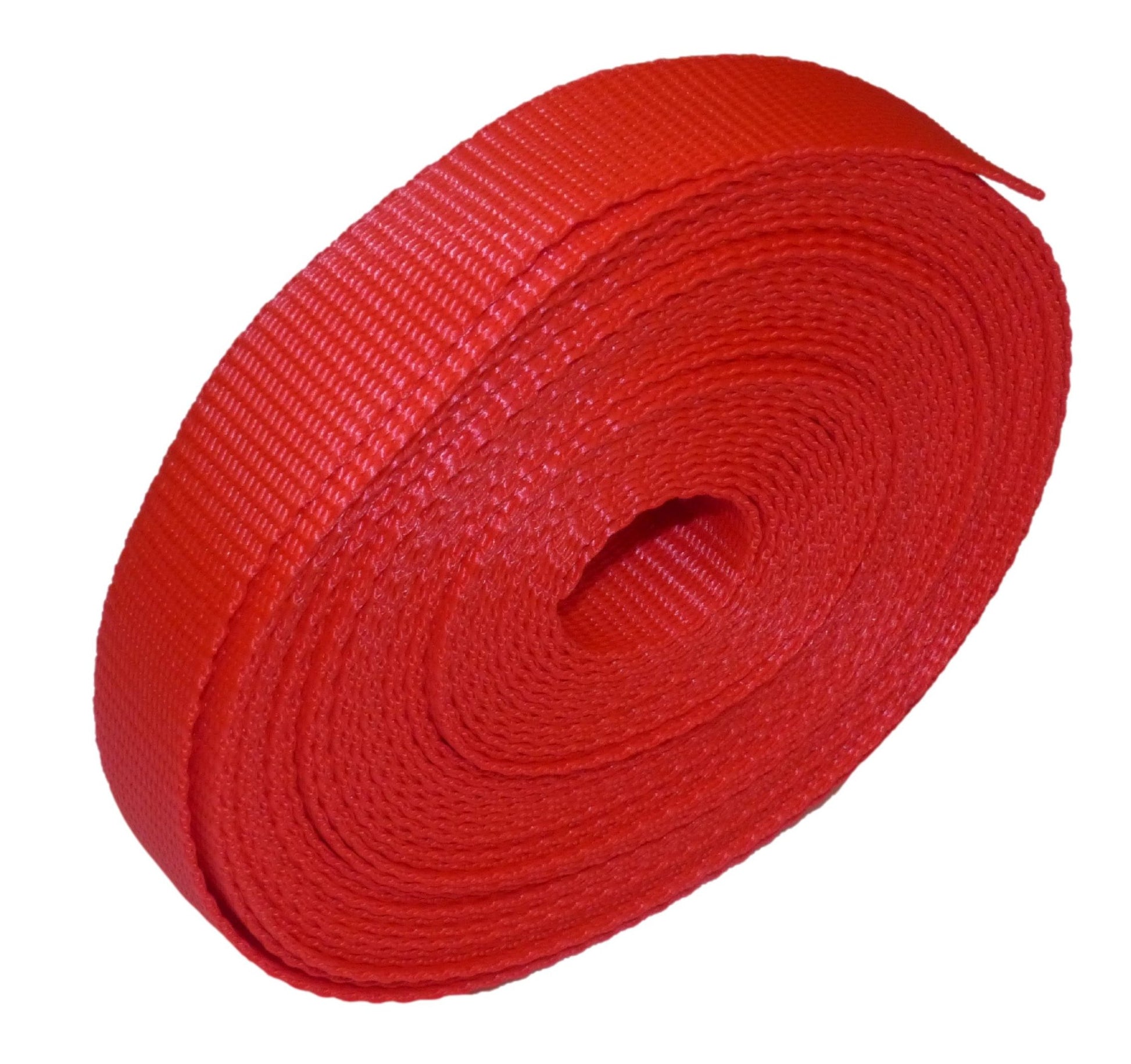 Benristraps 25mm Polypropylene Webbing, 10 metres (32') in red