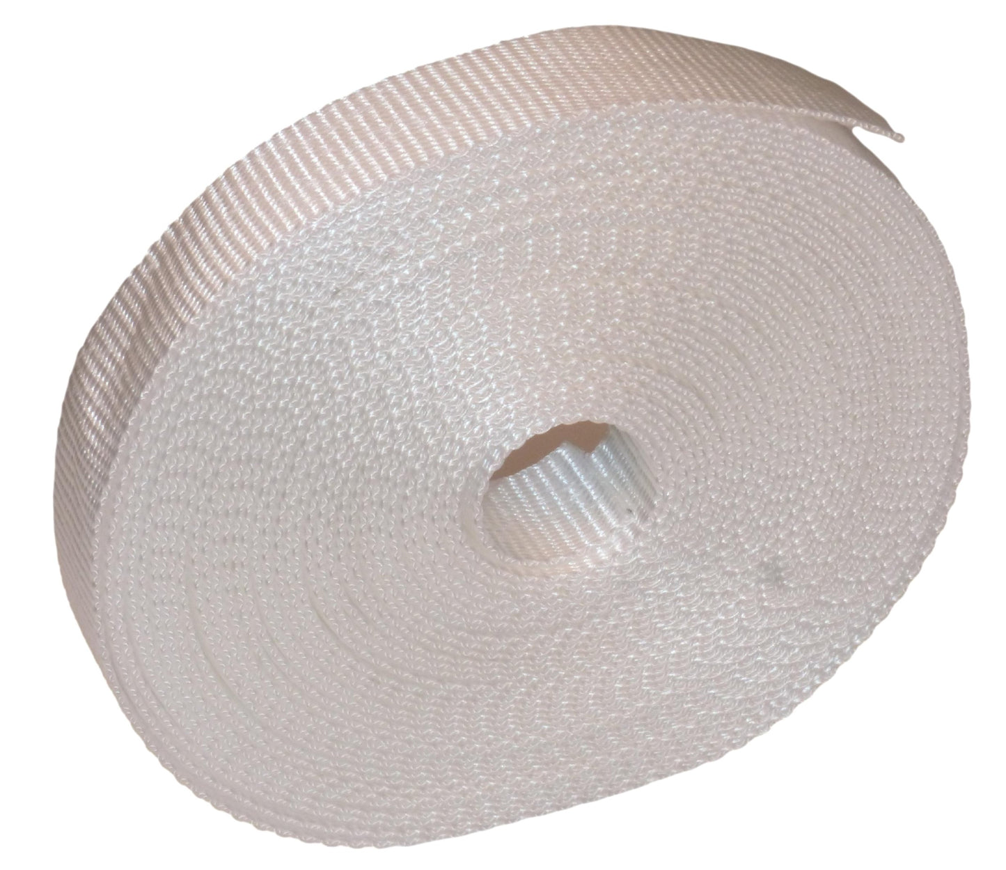 Benristraps 25mm Polypropylene Webbing, 10 metres (32') in white