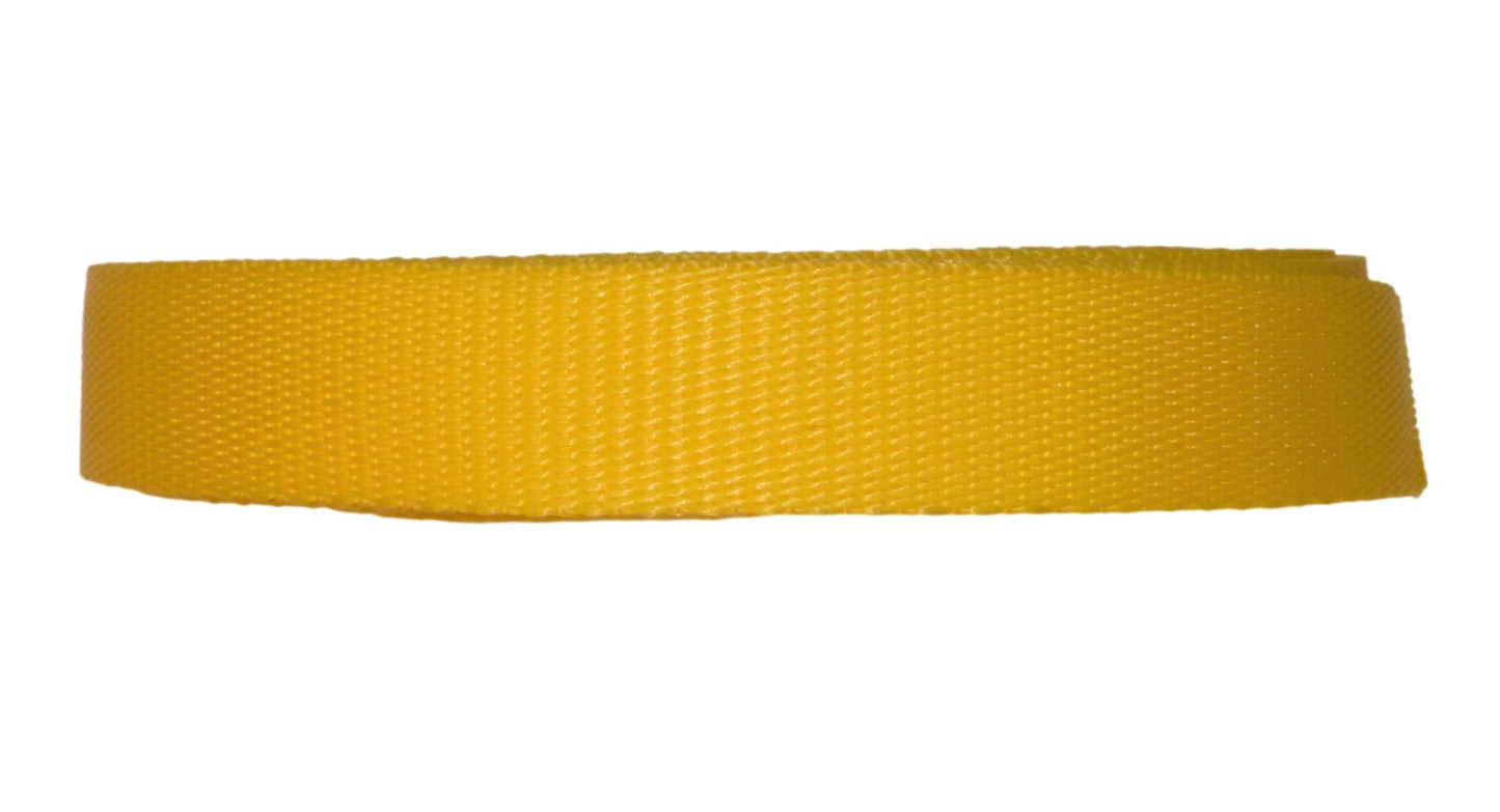 Benristraps 25mm Polypropylene Webbing, 10 metres (32') in yellow