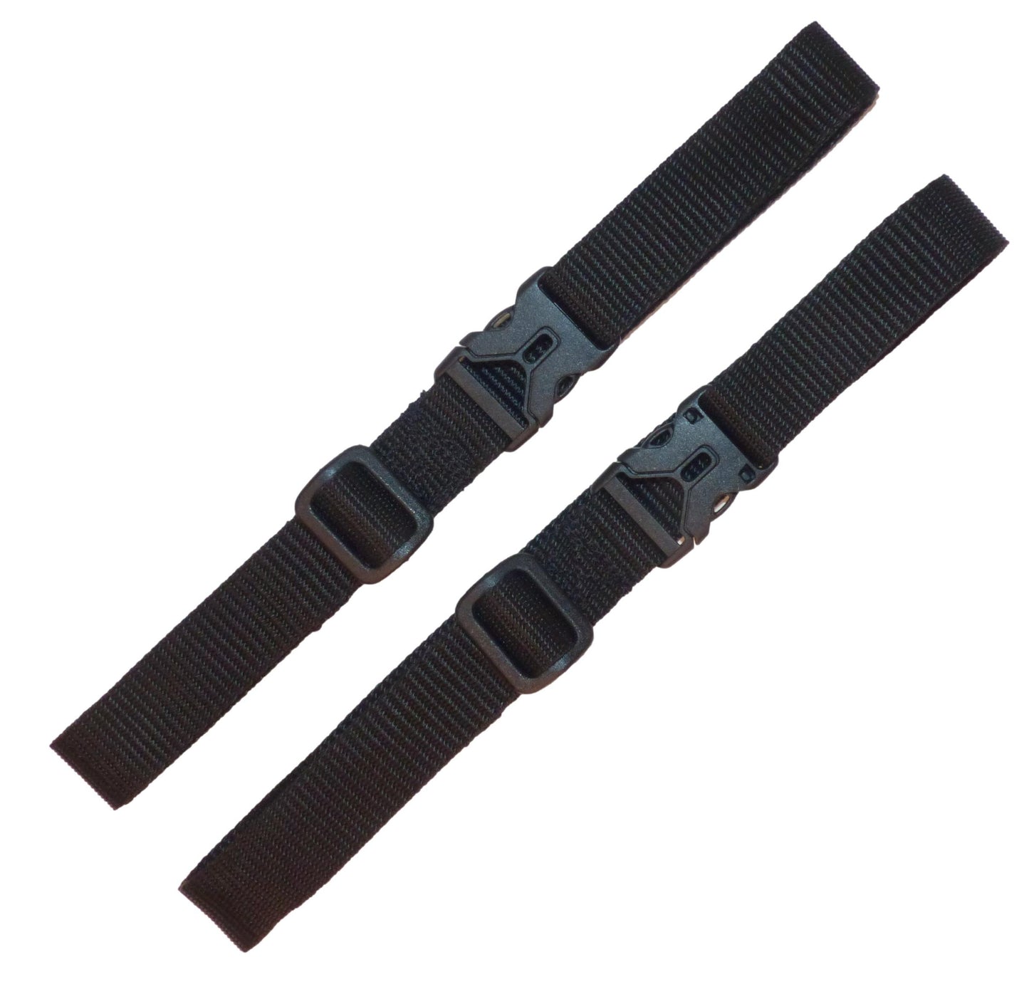 Benristraps 25mm Webbing Strap with Buckles for Luggage, Suitcases, Boxes (Pair)
