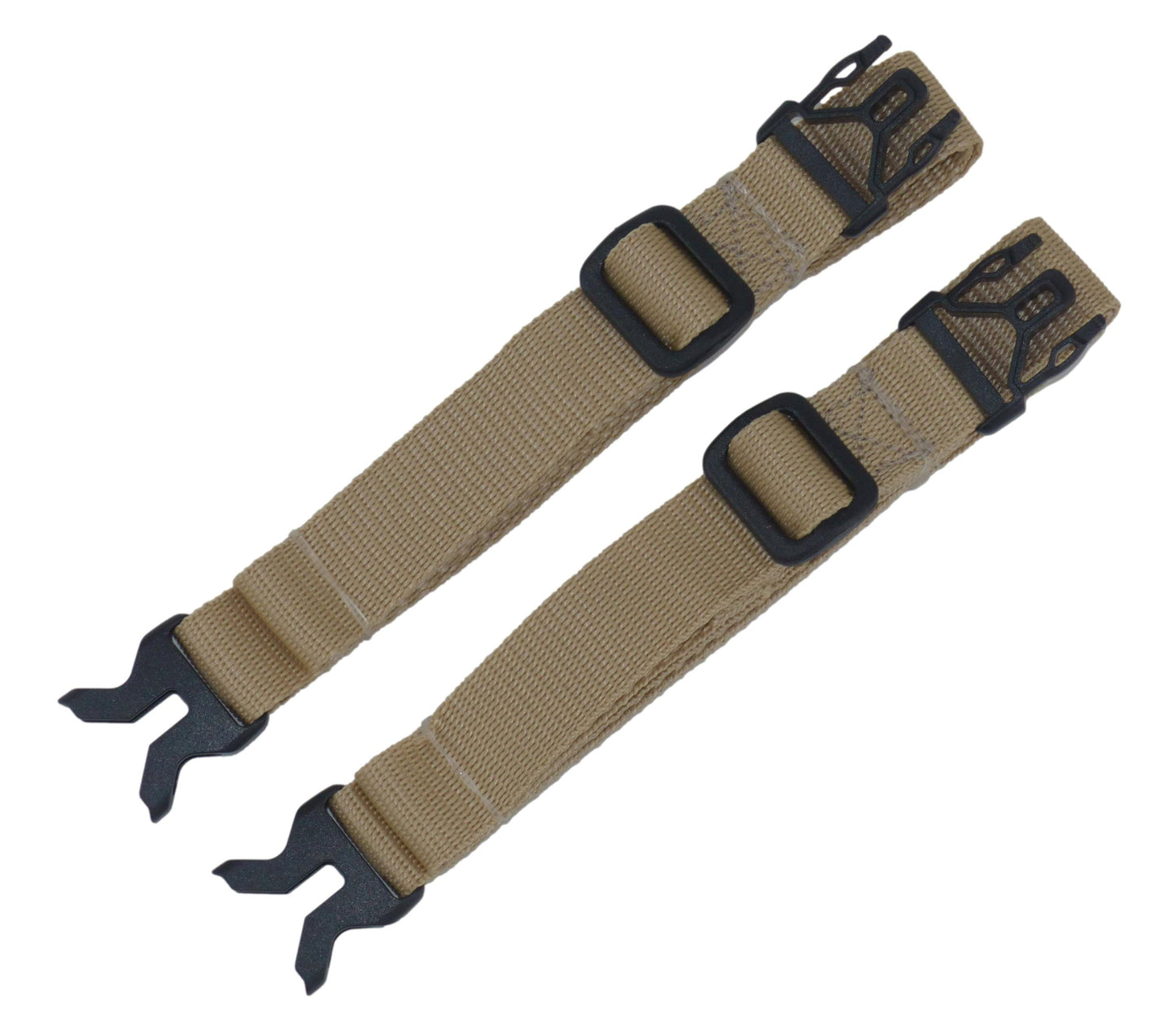 Benristraps 25mm Webbing Strap with Buckles for Luggage, Suitcases, Boxes (Pair)