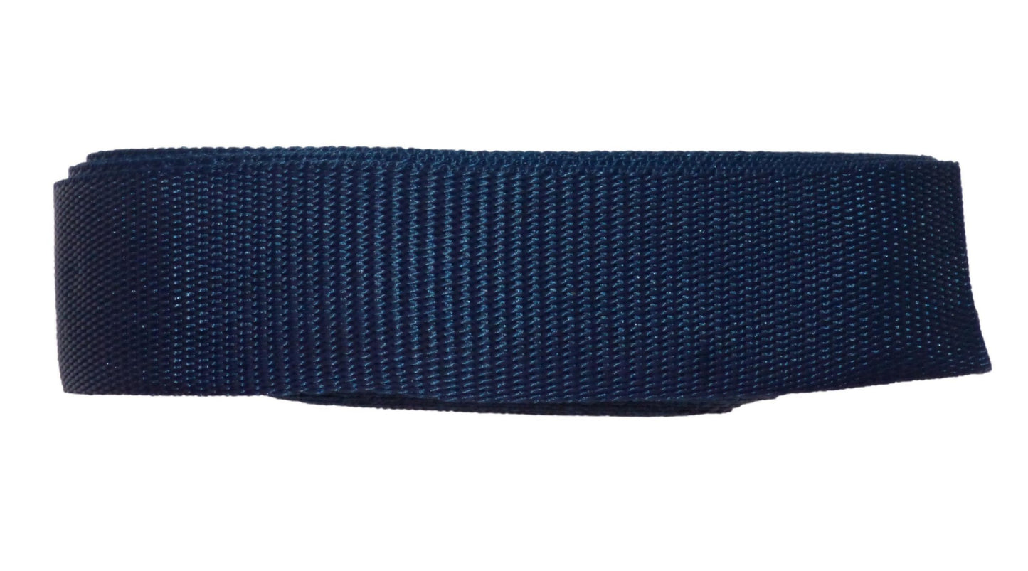 Benristraps 38mm (1  1/2") Polypropylene Webbing, 10 Metres (32') Roll in navy blue