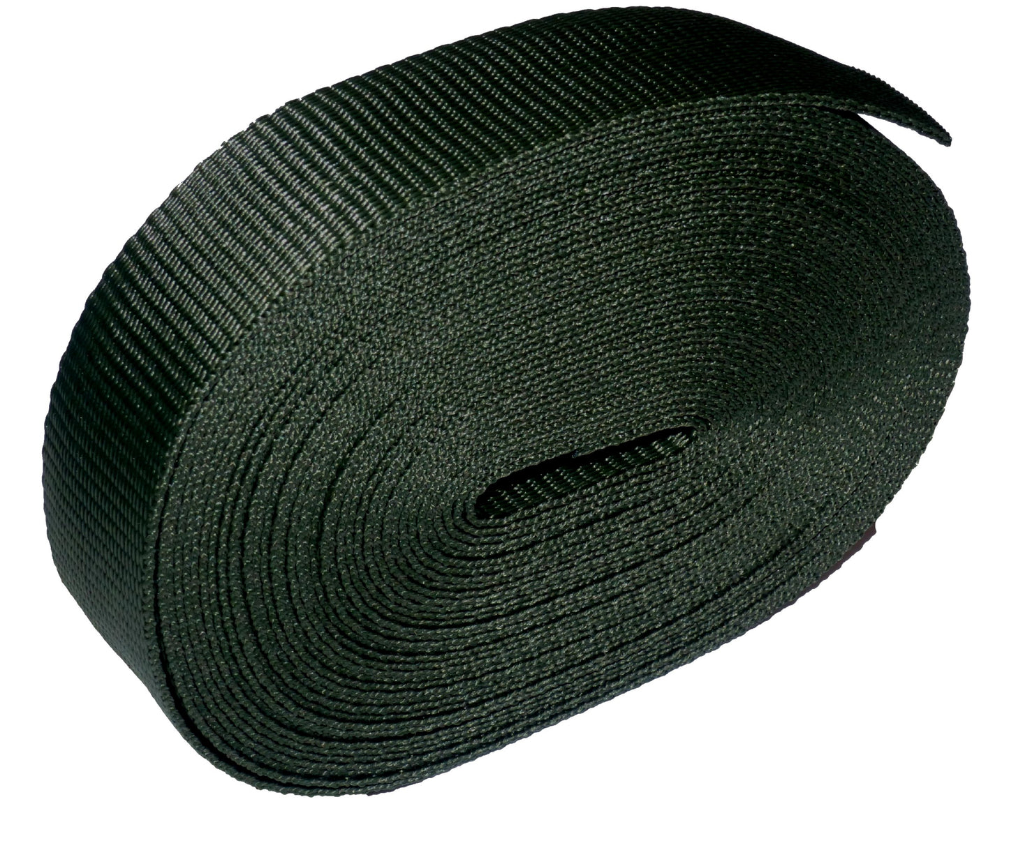 Benristraps 38mm (1 1/2") Polypropylene Webbing, 10 Metres (32') Roll in olive green