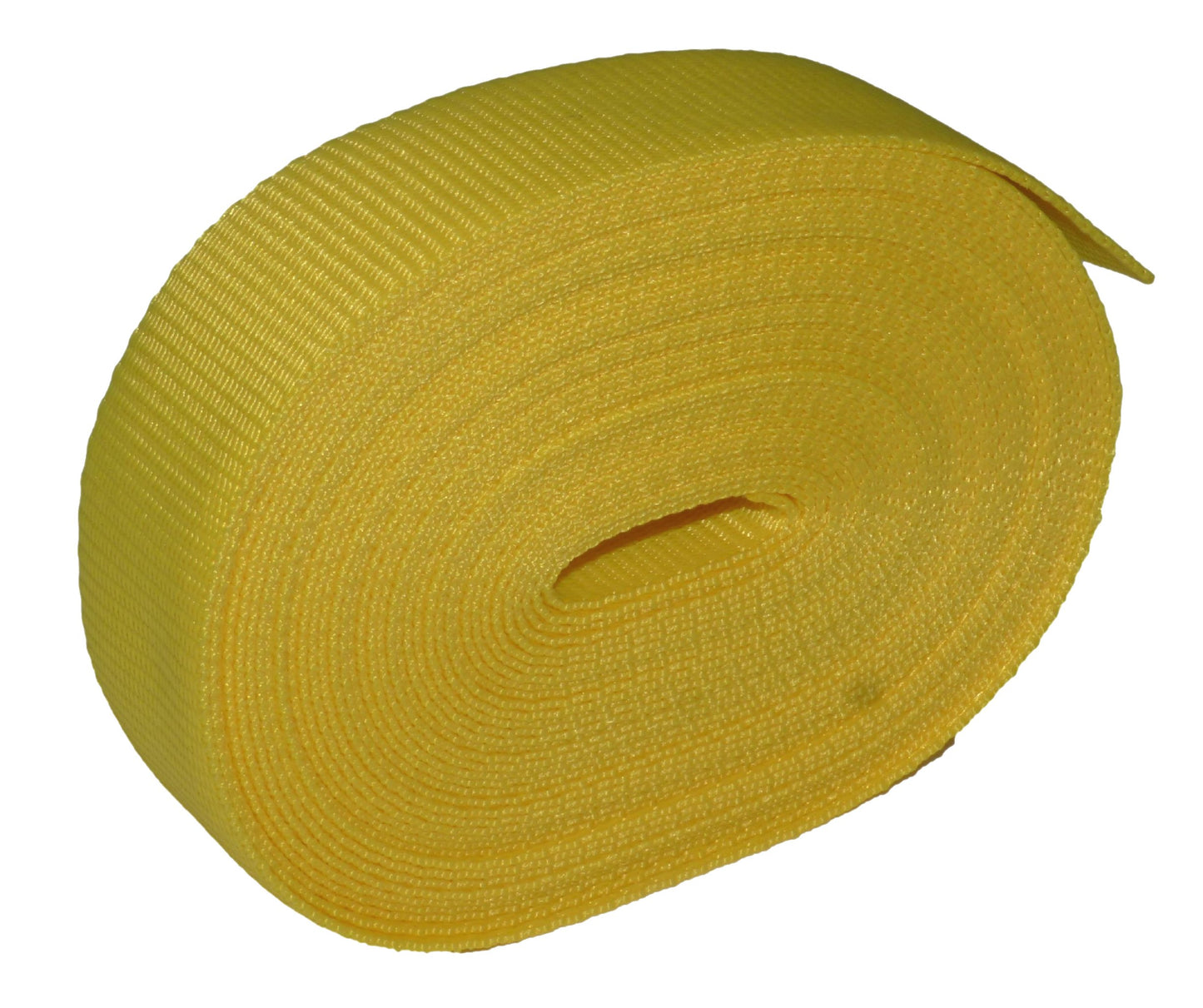 Benristraps 38mm (1  1/2") Polypropylene Webbing, 10 Metres (32') Roll in yellow