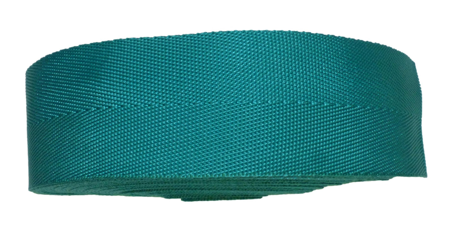 Benristraps 50mm (2") Polypropylene Webbing, 10 Metre (32') Roll in emerald green