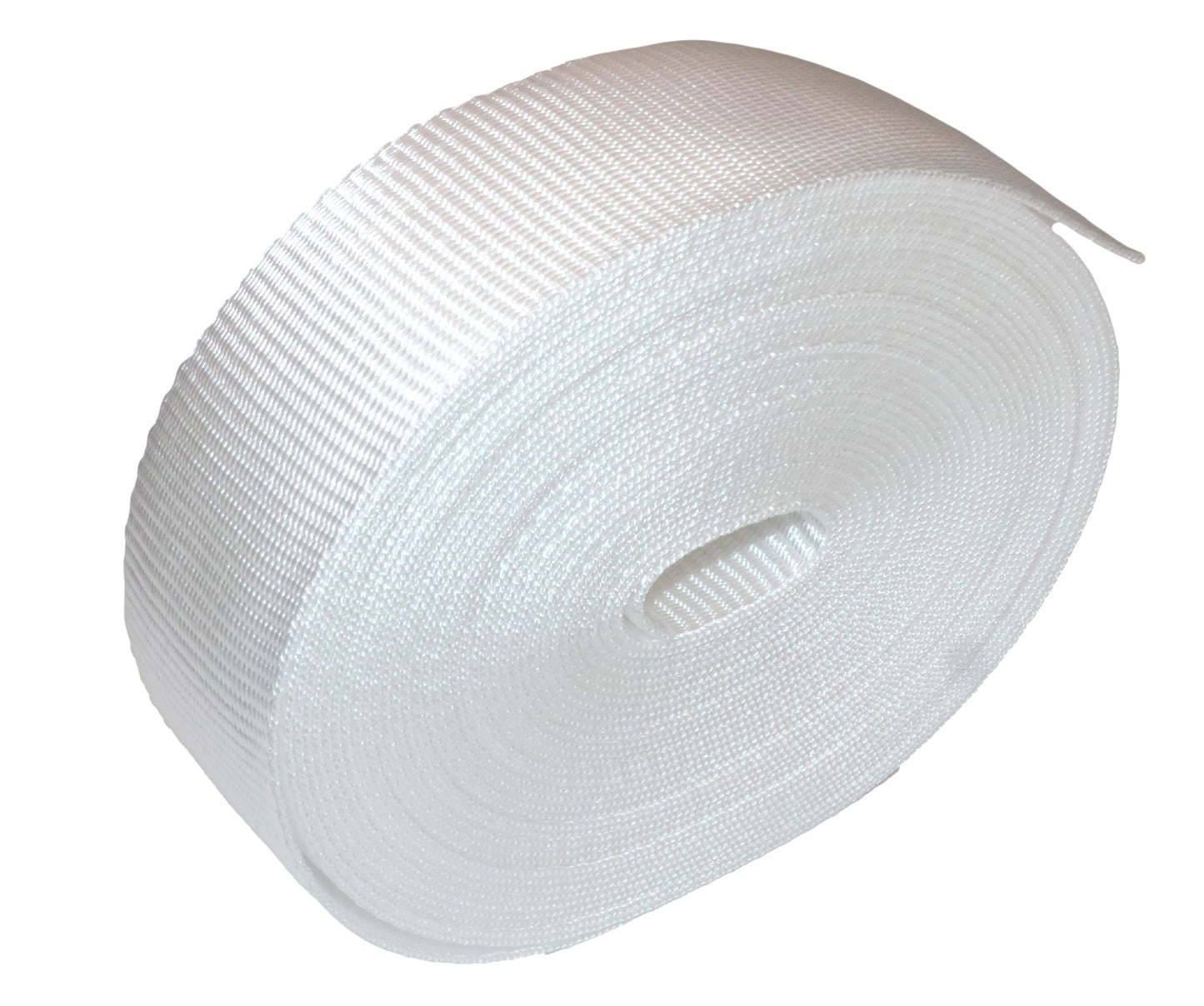 Benristraps 50mm (2") Polypropylene Webbing, 10 Metre (32') Roll in white