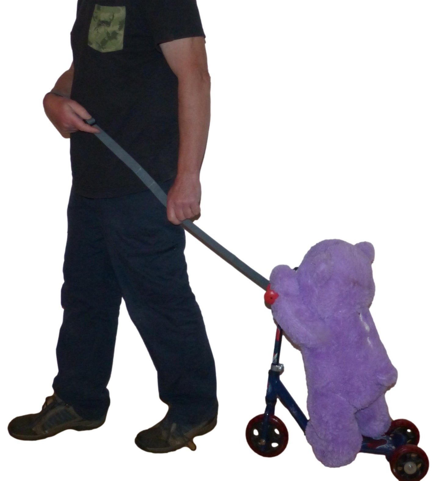 Children's Scooter Carry and Pull Strap: Handlebar Reins; Towing and Shouldering Micro scooters