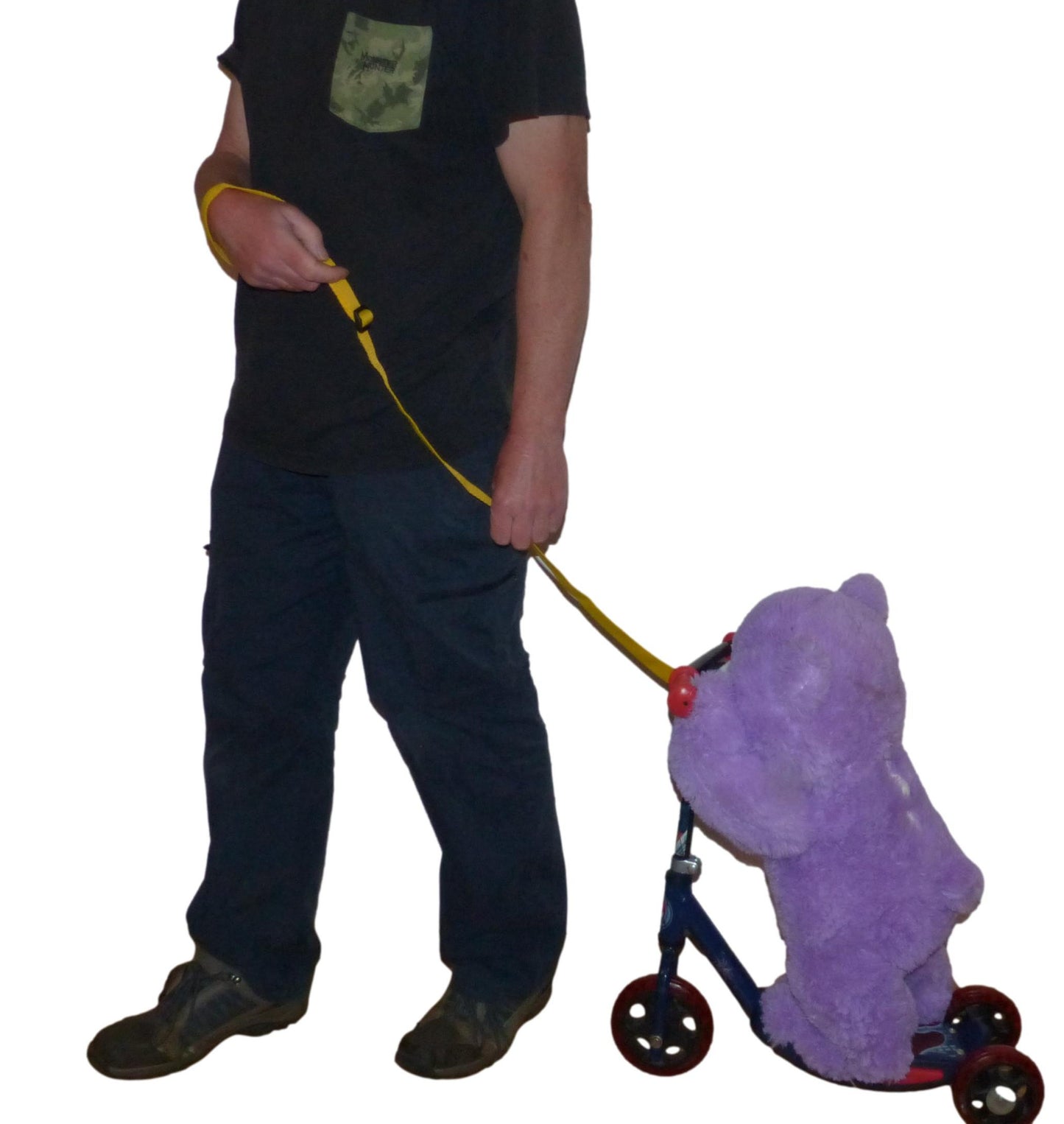 Children's Scooter Carry and Pull Strap: Handlebar Reins; Towing and Shouldering Micro scooters