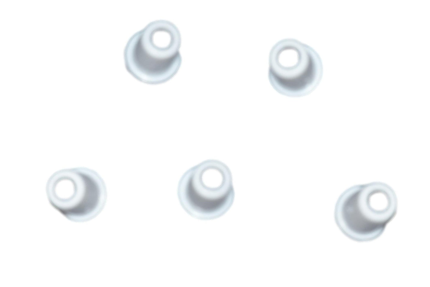 Benristraps 4mm cord bell-shaped end in white (pack of 5)