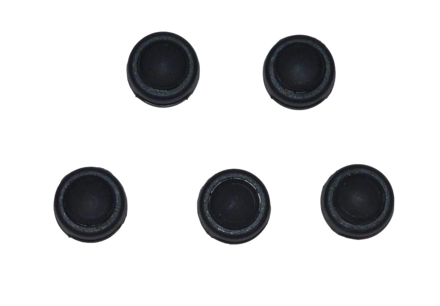 Benristraps 3mm twin-hole dome-shaped cord lock, pack of 5 in black