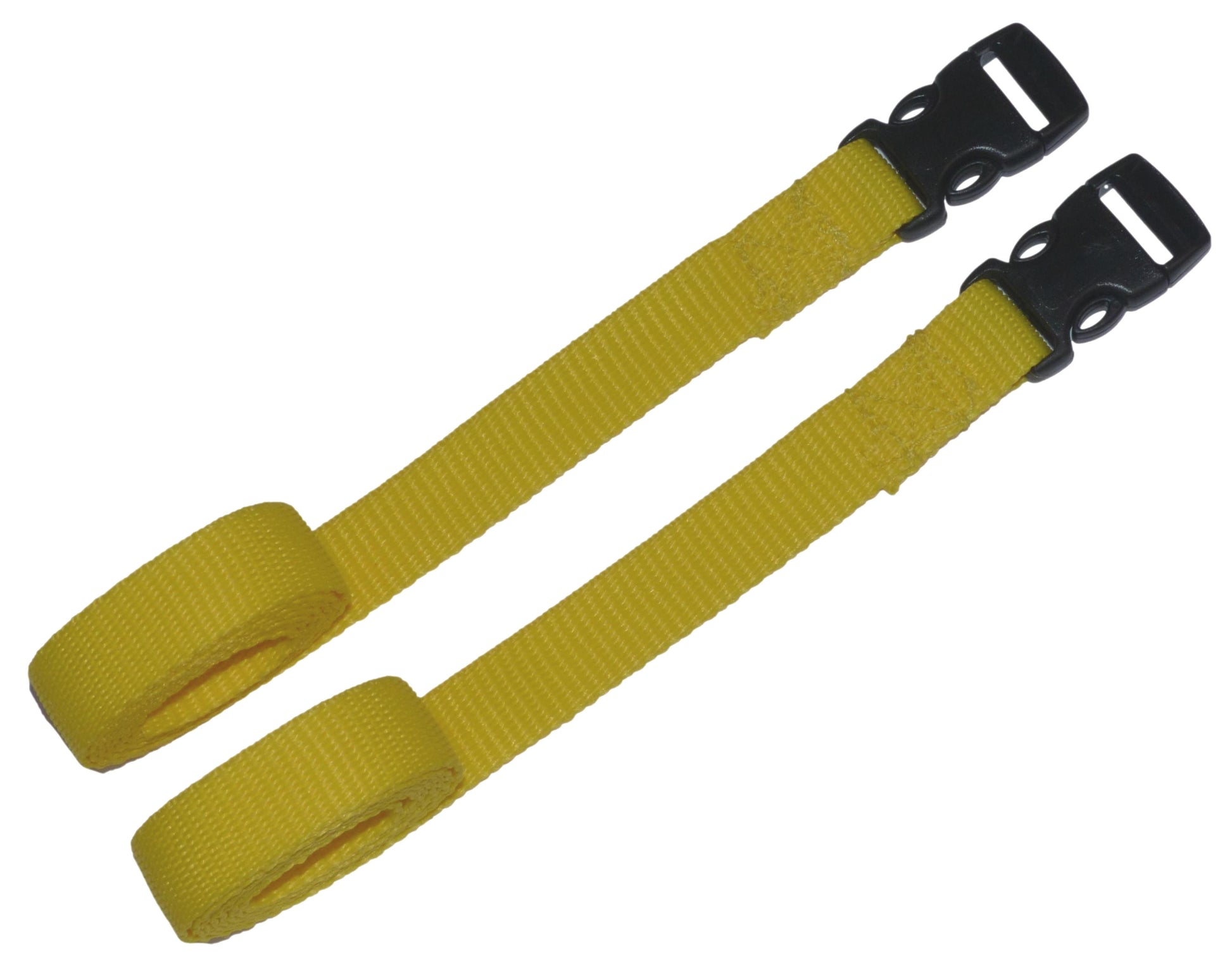 Benristraps 19mm Webbing Strap with Quick Release Buckle (Pair) in yellow (2)