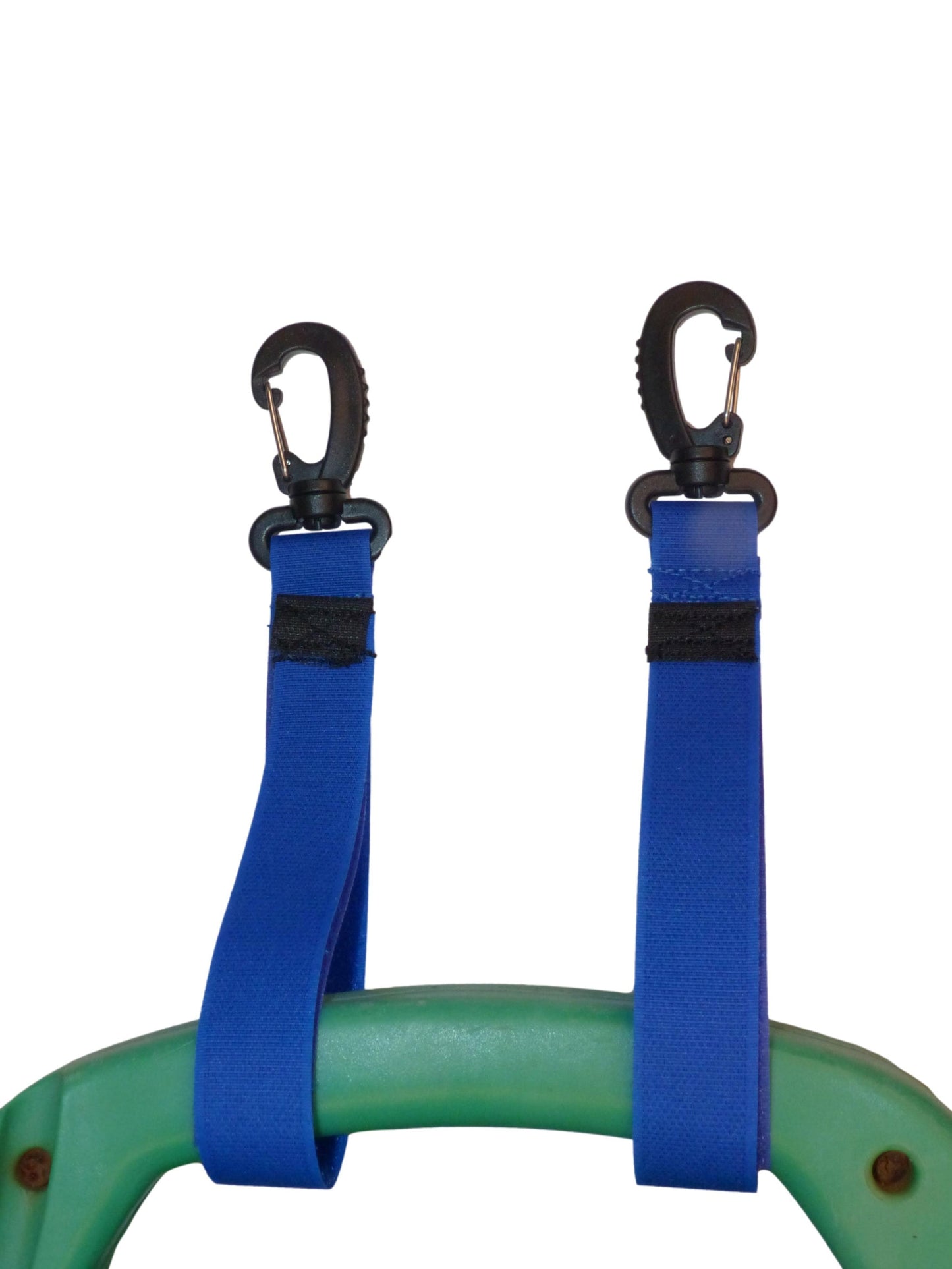 25mm Hook & Loop Hanging Strap with Snap Buckle (Pair) in blue
