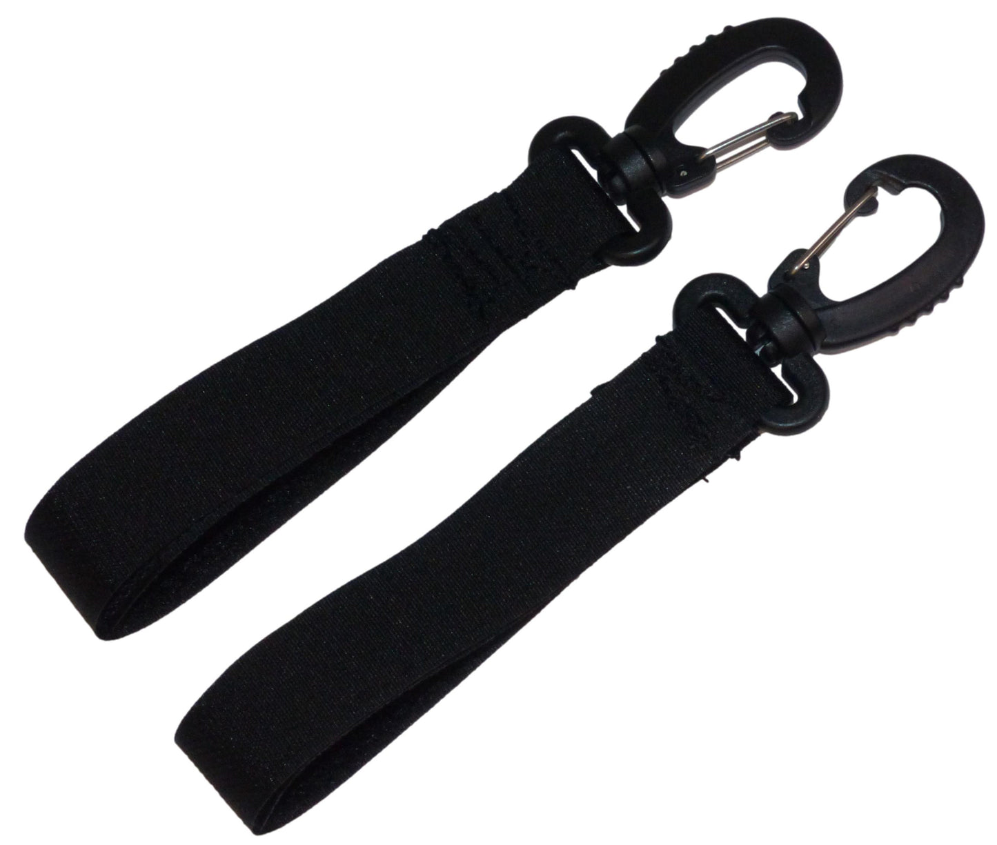 Benristraps 25mm Hook & Loop Hanging Strap with Snap Buckle (Pair) in black