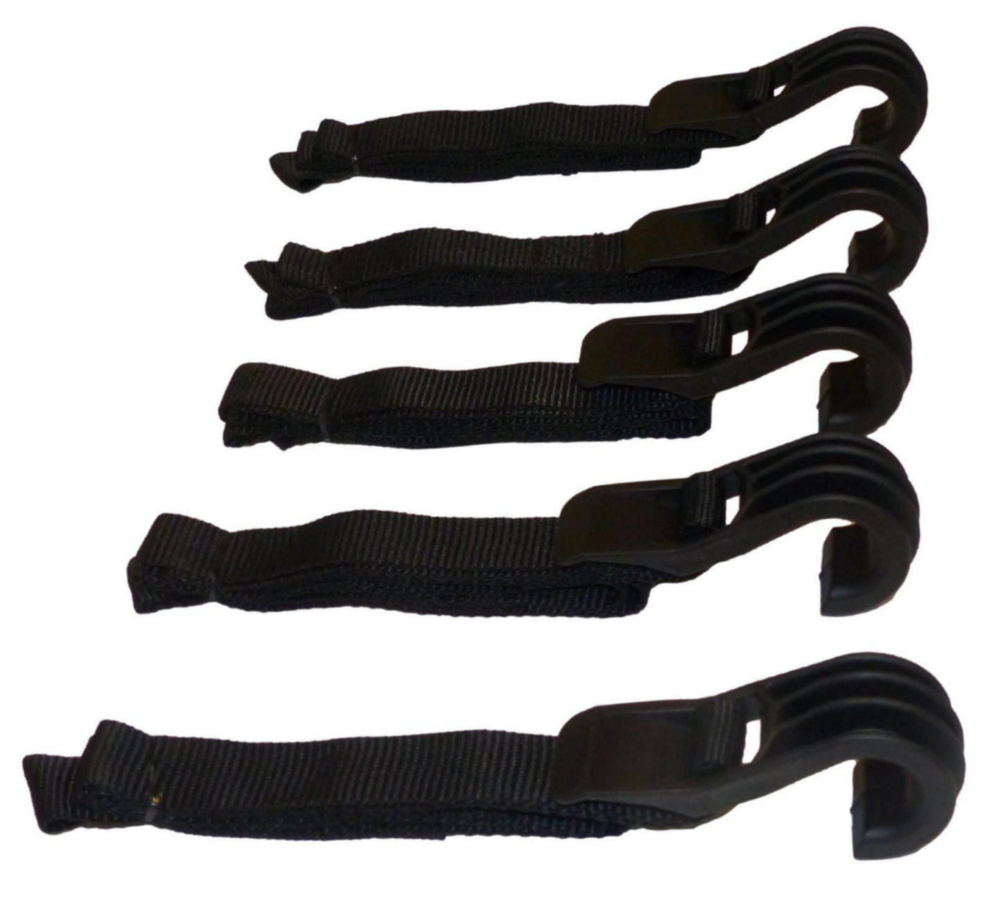 Benristraps Roll Cage, Trolley, Pallet Straps (Pack of 5) in black