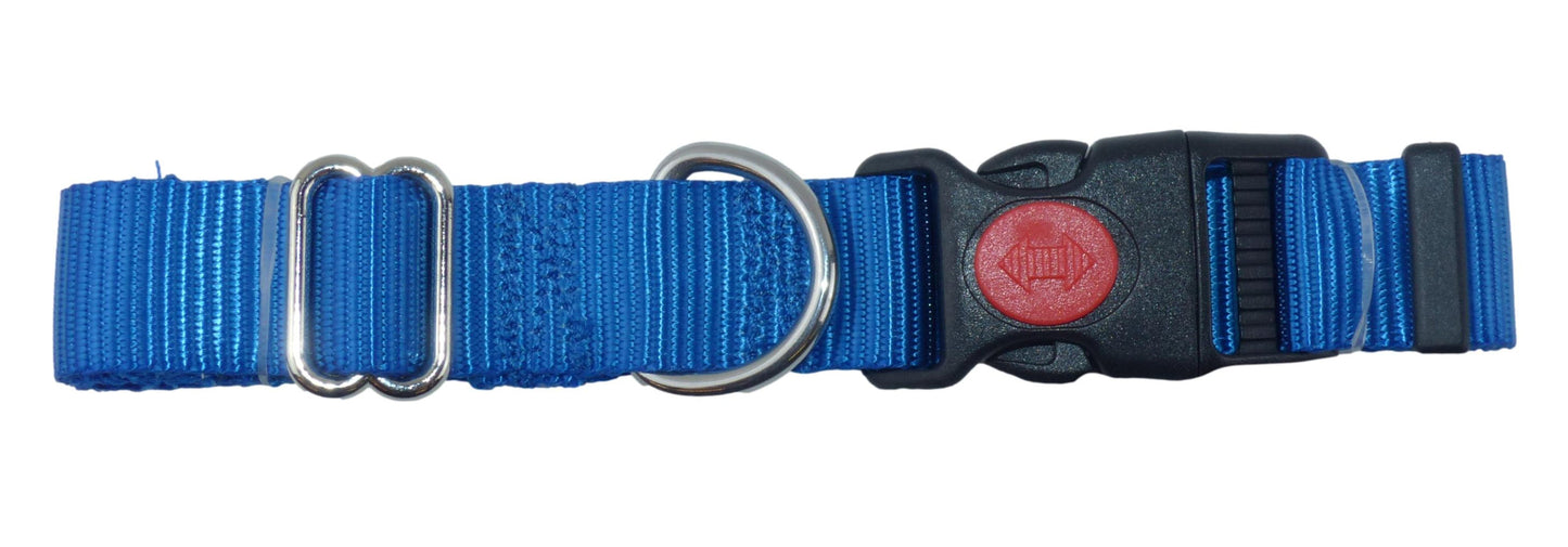 25mm Adjustable Dog and Pet Collar in Polyester Webbing, Choice of Sizes and Colours