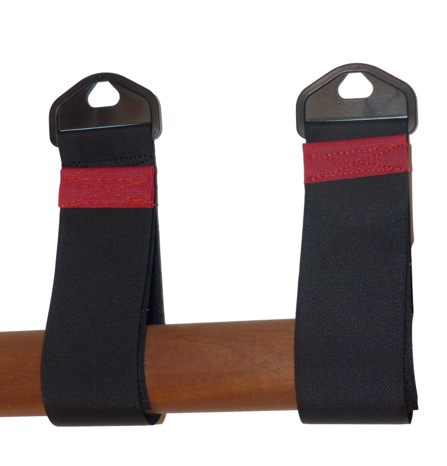 Premium 50mm Hook & Loop Tidy & Hang Strap with Strong Triangle (Pack of Two) in black