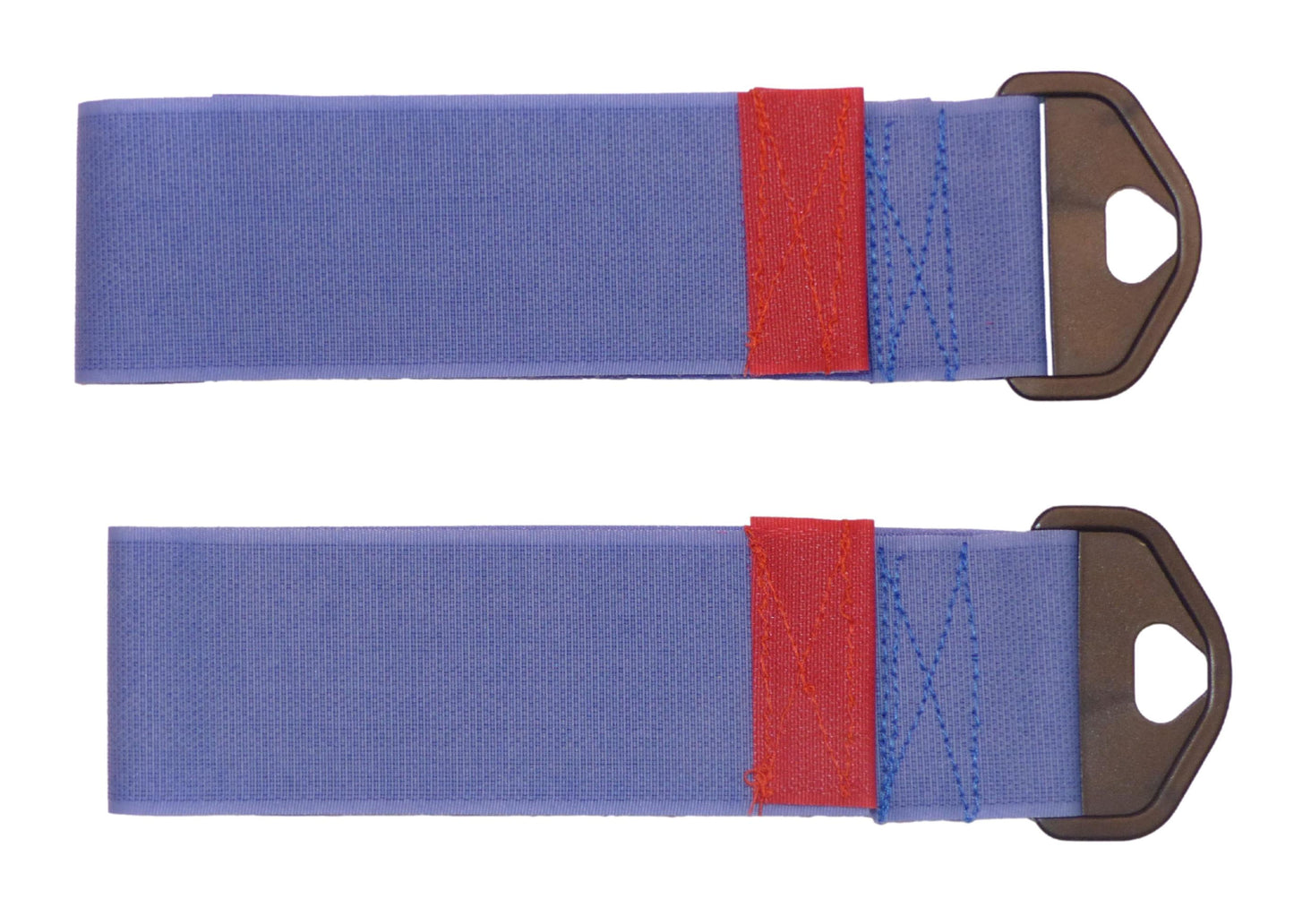 Premium 50mm Hook & Loop Tidy & Hang Strap with Strong Triangle (Pack of Two) in blue