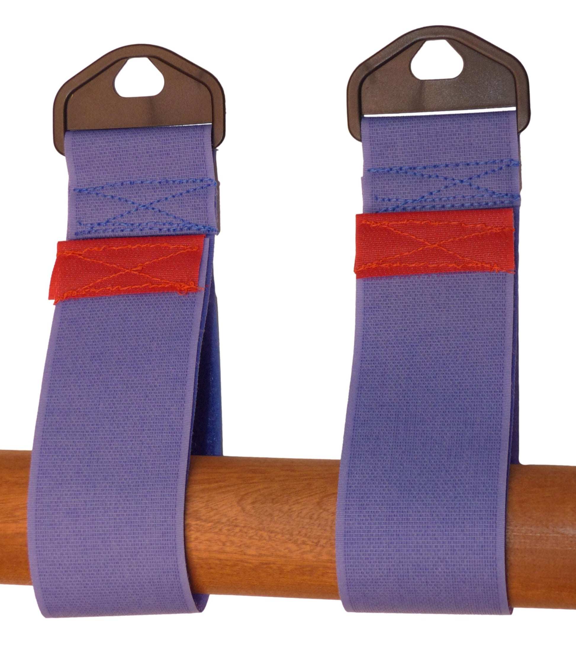 Premium 50mm Hook & Loop Tidy & Hang Strap with Strong Triangle (Pack of Two) in blue