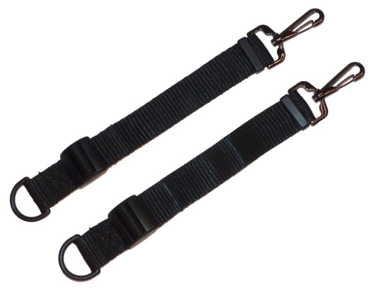 25mm Bag Strap Extender Strap to Make Bag Straps Longer and Adjustable in black