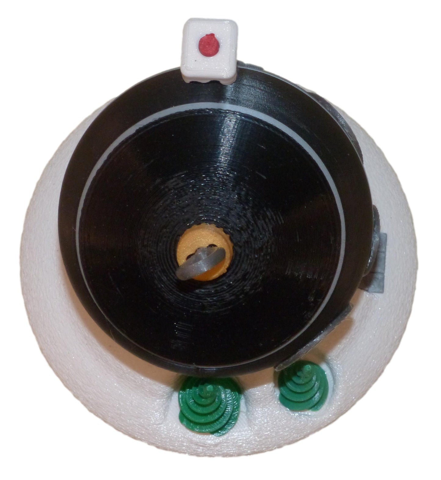Christmas Tree Bauble Fairy House with LED Tealight in black