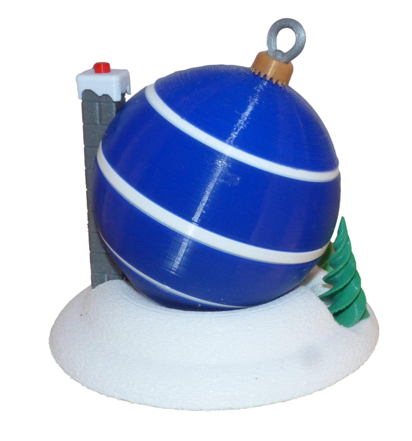 Christmas Tree Bauble Fairy House with LED Tealight