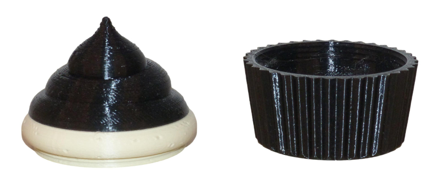 Cupcake-shaped Gift Box with Screw-On Top for Gifts and Decoration