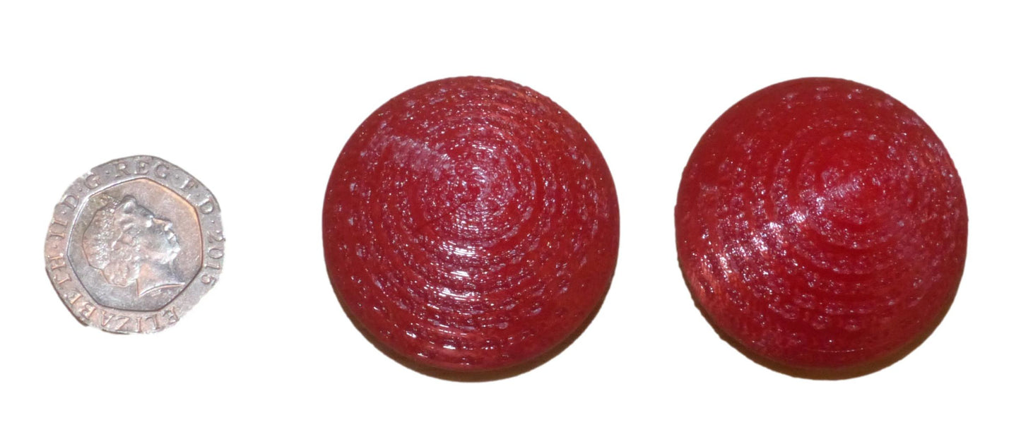3D Printed Strawberry for Crafts and Decorations (Pack of 2) in red