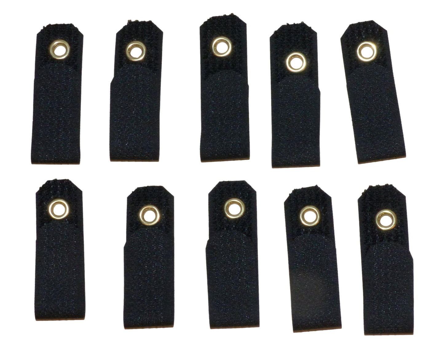 Benristraps 20mm Hook and Loop Together Straps with Eyelets (Pack of 10)
