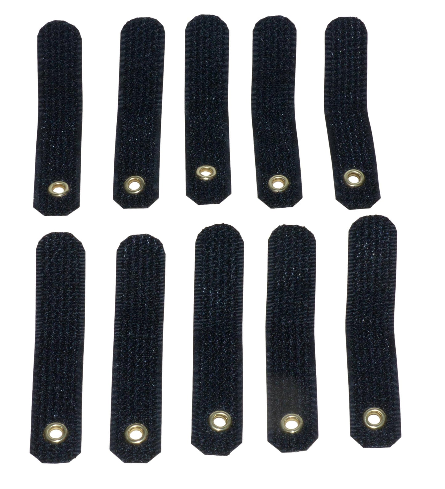 Benristraps 20mm Hook and Loop Together Straps with Eyelets (Pack of 10)