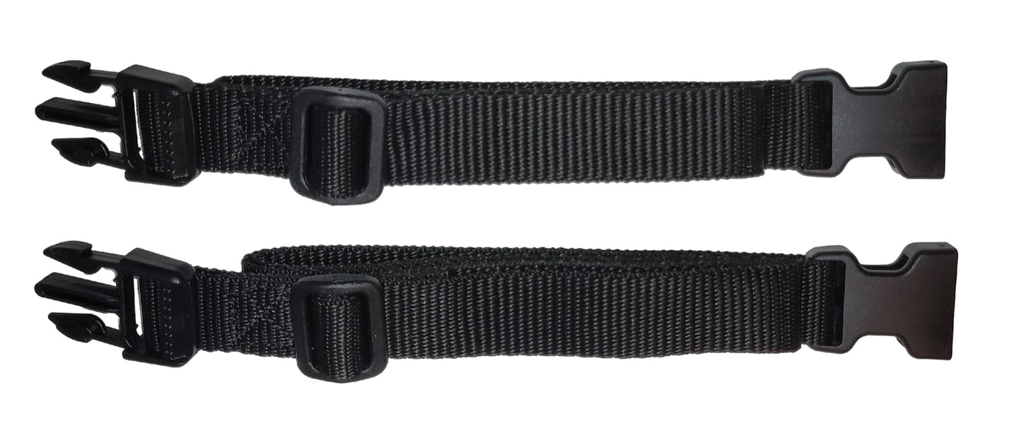 Benristraps 25mm Webbing Strap with Replaceable Quick Release Buckles for Luggage & Storage (Pair)