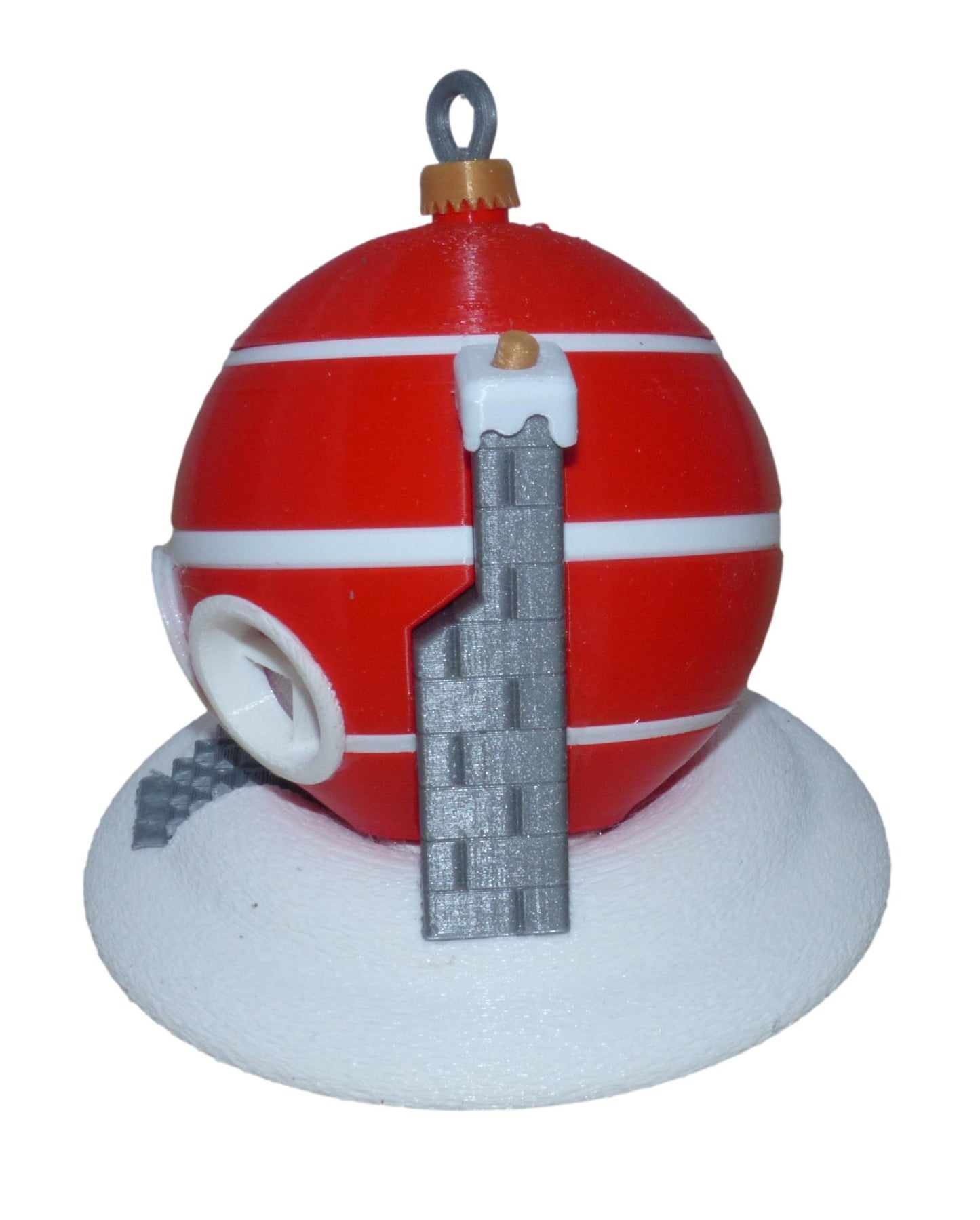 Christmas Tree Bauble Fairy House with LED Tealight