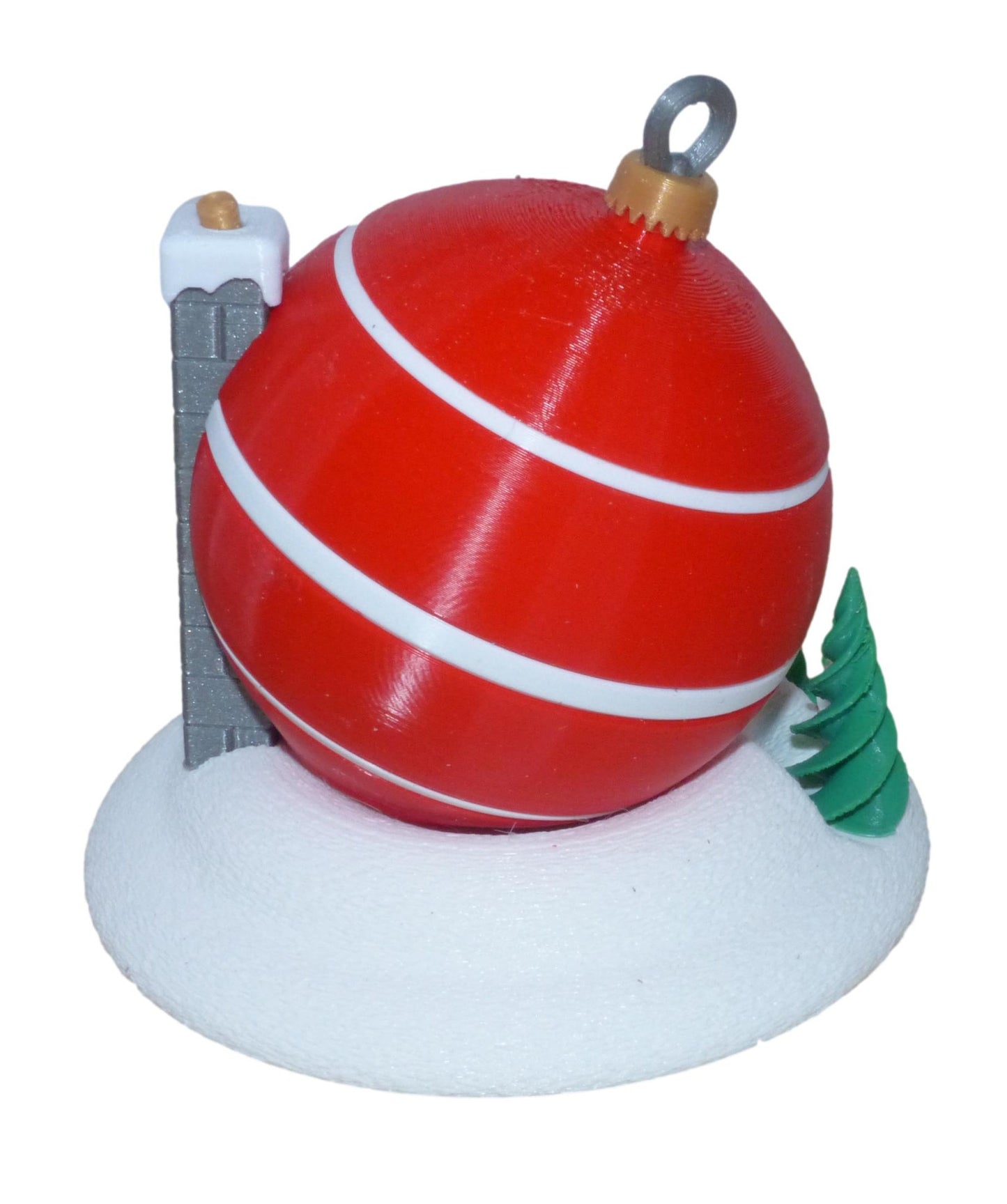 Christmas Tree Bauble Fairy House with LED Tealight