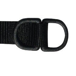 Two Benristraps 25mm Black Plastic D Rings on webbing