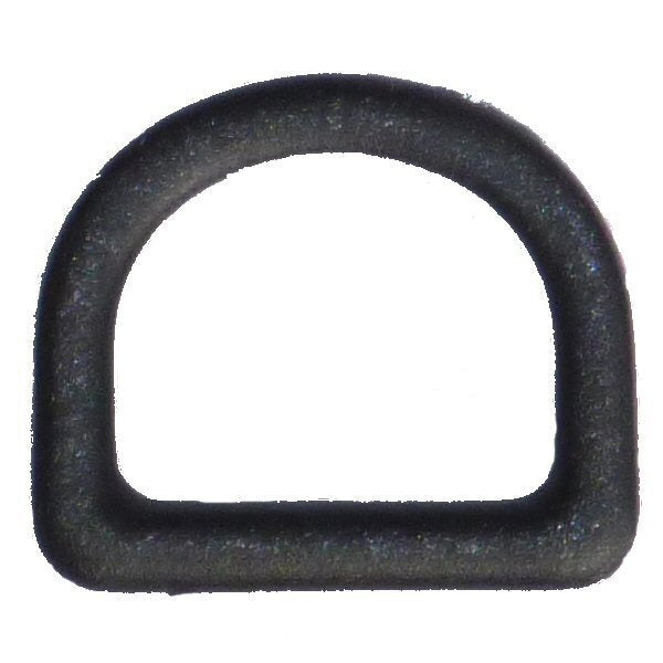 Benristraps 25mm Black Plastic D Ring