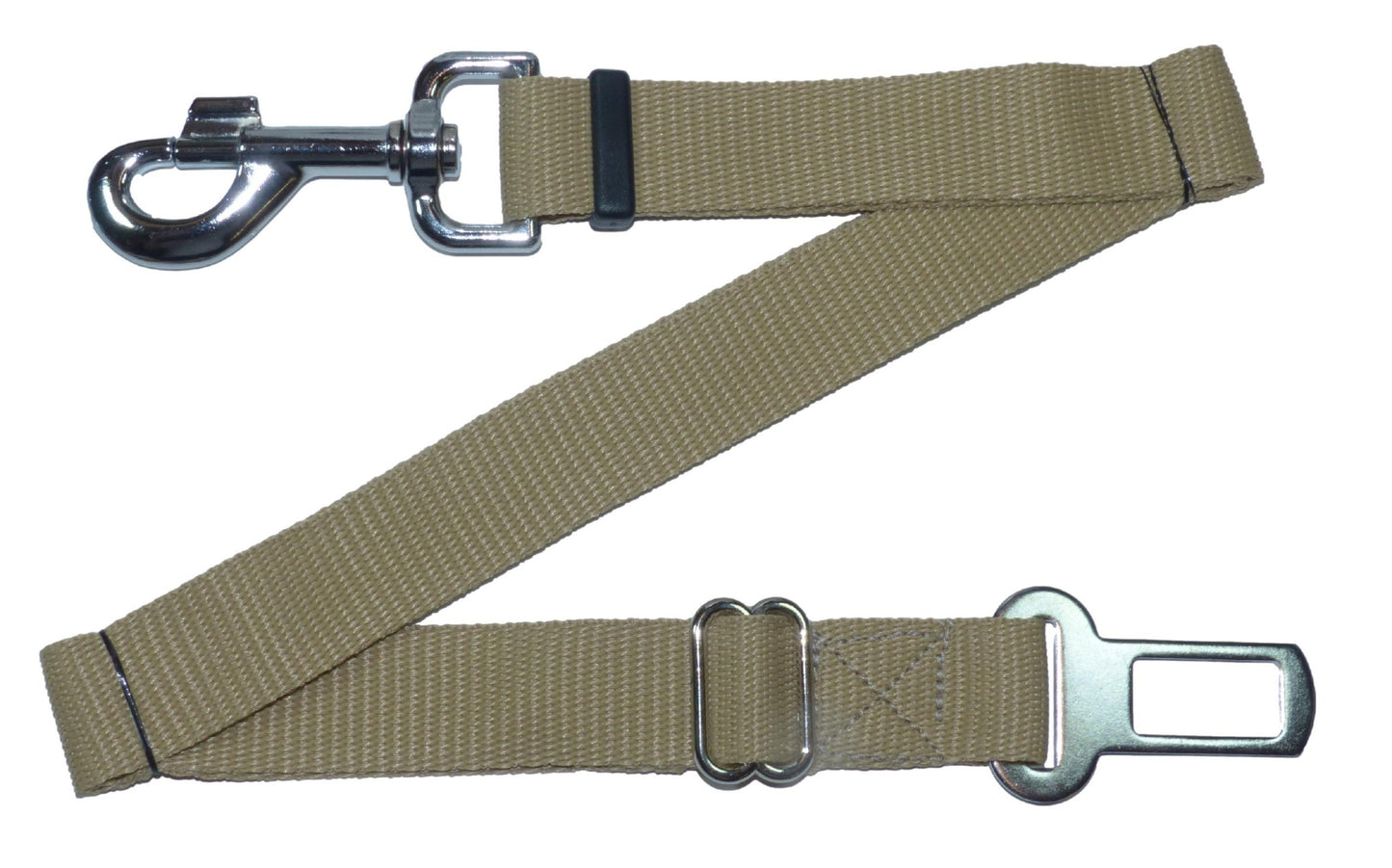 Benristraps Adjustable Cat & Dog Pet Safety Strap for Car Seat Belt in Beige