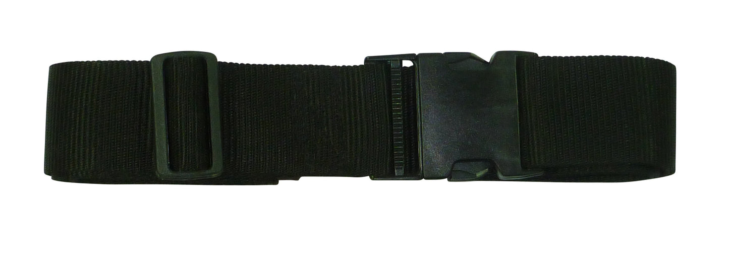 Benristraps 50mm Webbing Strap with Quick Release & Length-Adjusting Buckles in black