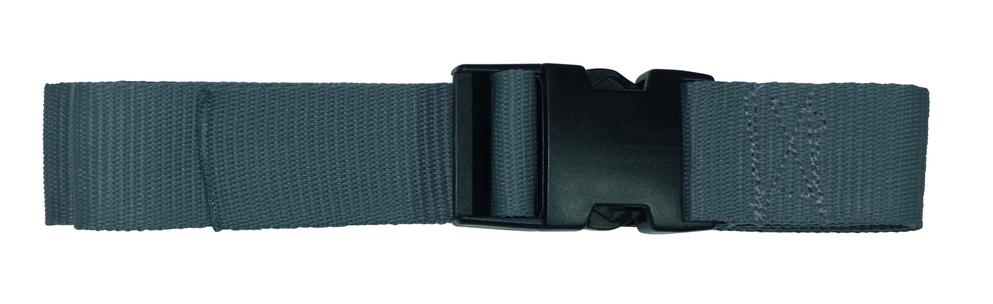 Benristraps 38mm Webbing Strap with Quick Release Buckle in grey