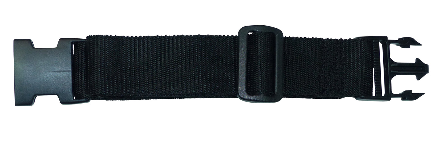 Benristraps 38mm Webbing Strap with Quick Release & Length-Adjusting Buckles in black