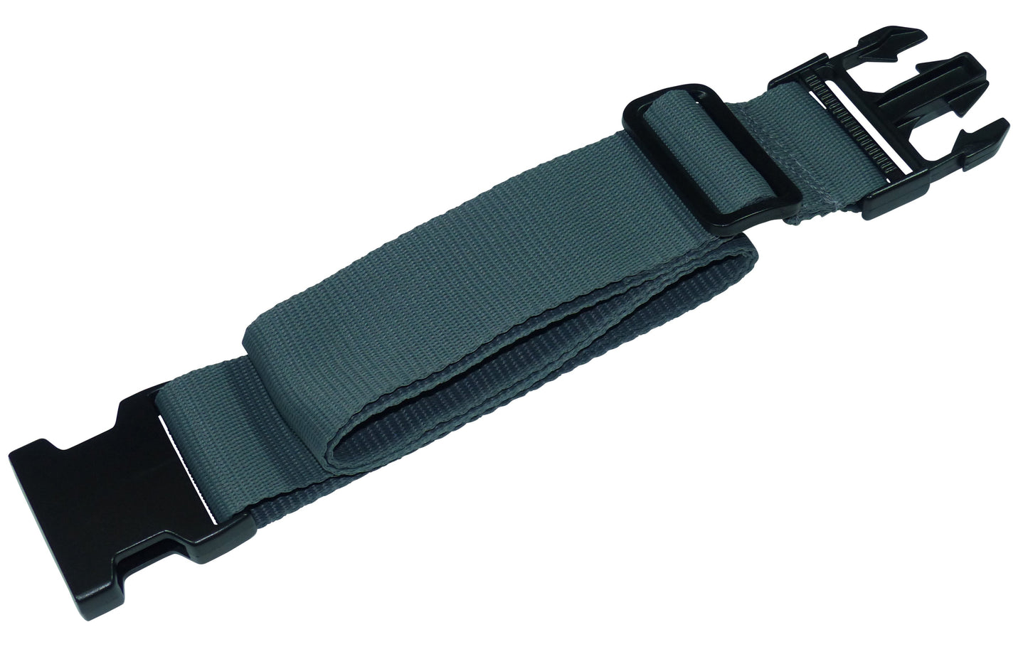 Benristraps 50mm Webbing Strap with Quick Release & Length-Adjusting Buckles in grey