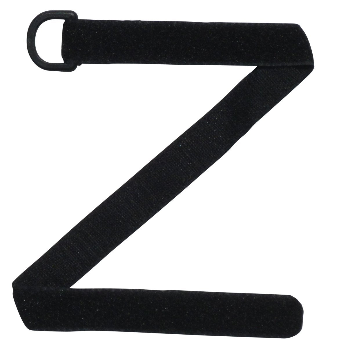 Benristraps 25mm back to back hook & loop strap in black with D ring (pair)