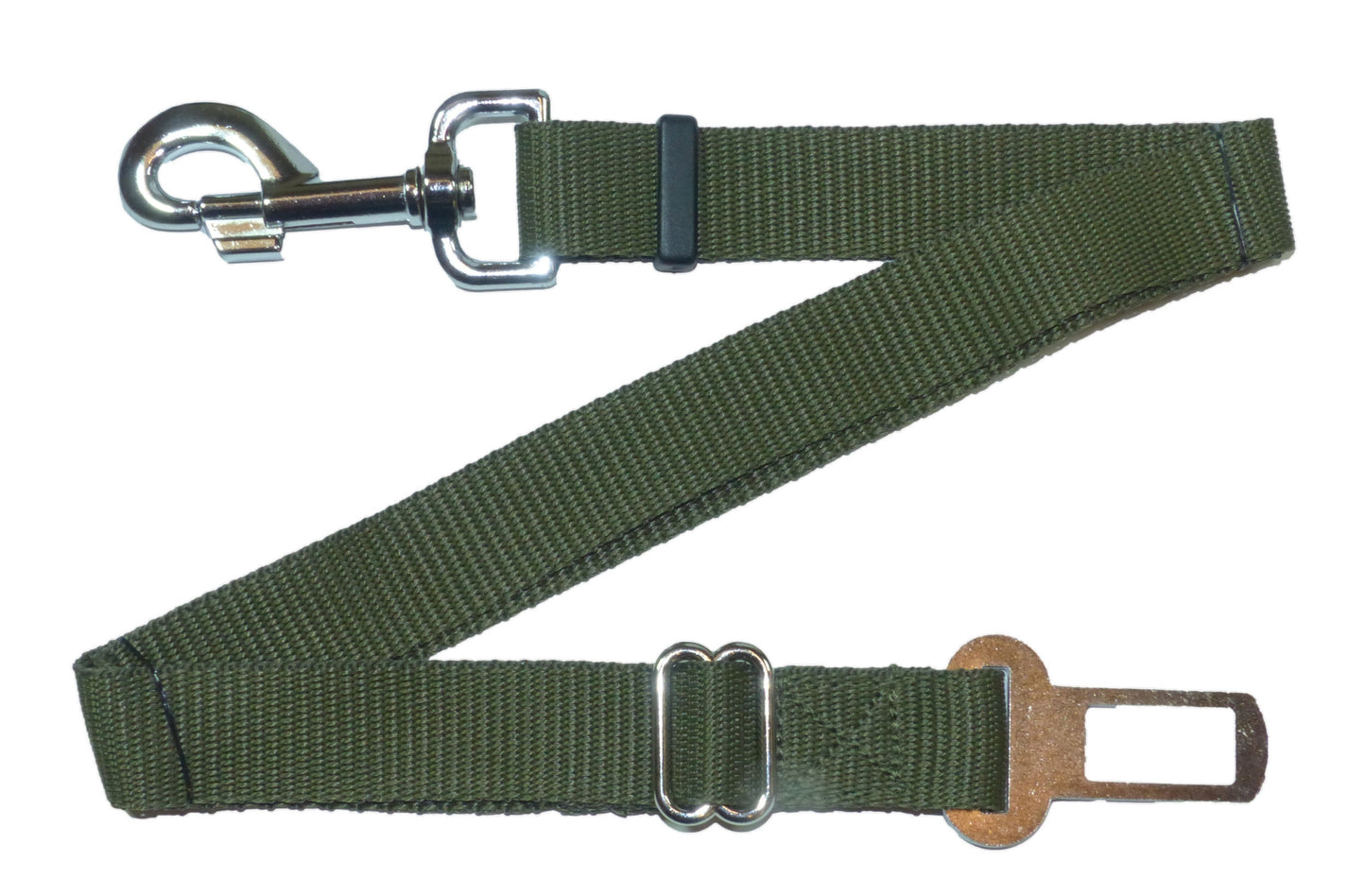 Benristraps Adjustable Cat & Dog Pet Safety Strap for Car Seat Belt in Olive