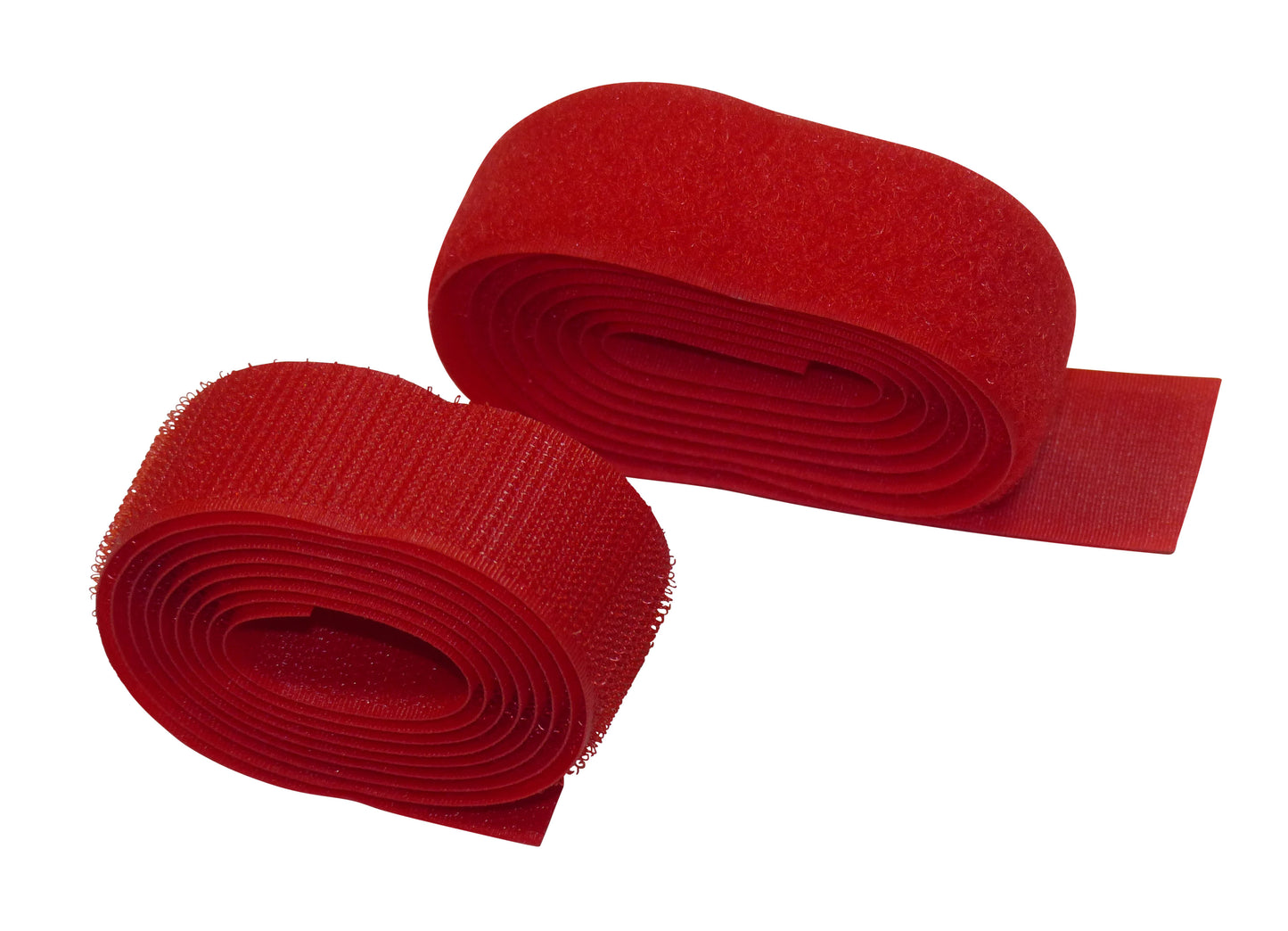 Benristraps 25mm sewable hook and loop tape (2 metres) both hook and loop in red