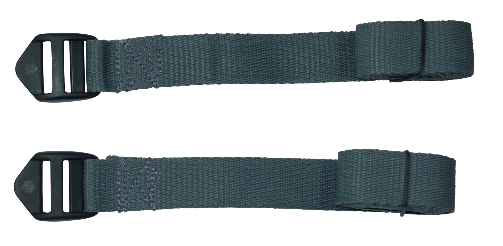 Benristraps 25mm Webbing Strap with Superstrong Ladderlock Buckle (Pair) in grey