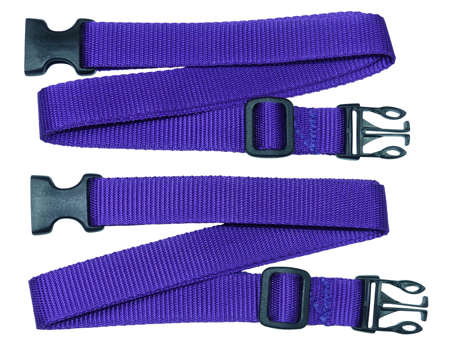 Benristraps 25mm Webbing Strap with Buckles for Luggage, Suitcases, Boxes (Pair)