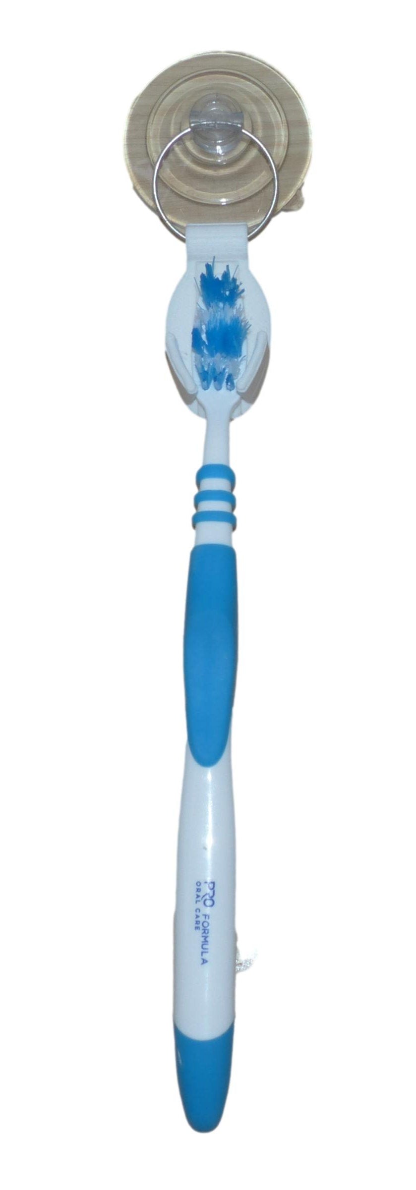 Wall, Tile, Mirror Mounting Toothbrush Holder with Suction Cup