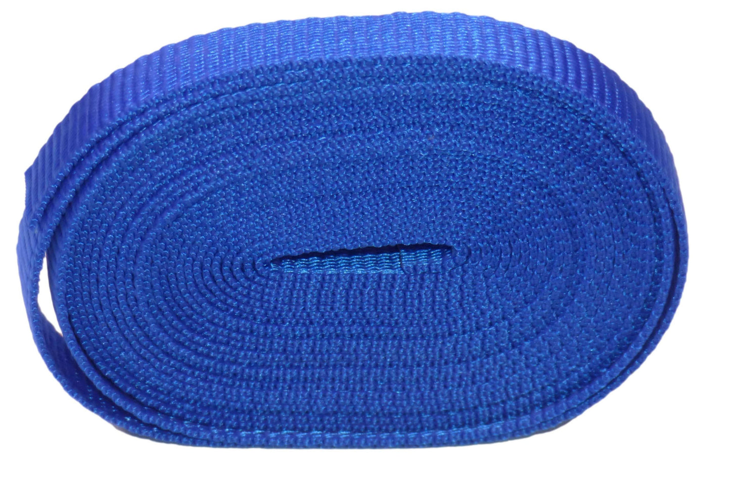 19mm polypropylene webbing in blue